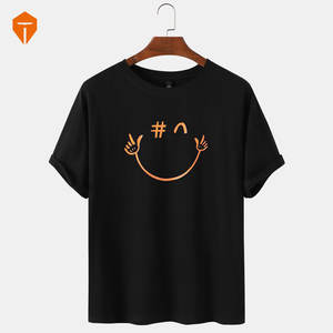 T-Shirts col rond en coton pour hommes, imprimés amusants, respirants, amples, à la mode - Product Image 5