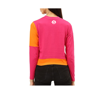 เสื้อสเวตเชิ้ตของผู้หญิงคอลูกเรือแบบสวมหัวตัวยาวผ้าฝ้าย100% ออกแบบได้ตามต้องการสำหรับฤดูหนาว - Product Image 6