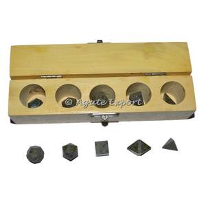 ชุดหินรูปทรงเรขาคณิตหินสังเคราะห์ธรรมชาติ5ชิ้น - Product Image 1