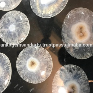Belles pierres précieuses en vrac naturelles de cabochons de quartz solaire blanc de qualité AAA + - Product Image 2