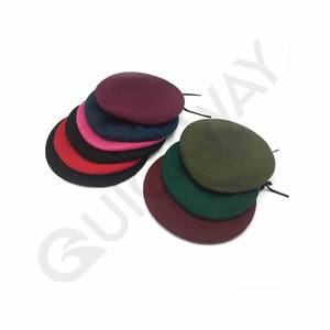 Boina de lana de color sólido barata de alta calidad personalizada al por mayor, boina de mujer, sombreros de pintor 2025 - Product Image 4