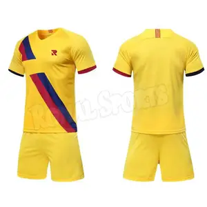 Seragam Sepak Bola Model Baru untuk Pria, Set Kaus Sepak Bola Model Baru, Kaus Jersey Kustom, Kaus Sepak Bola Anak-anak, Murah, 4 Pembeli