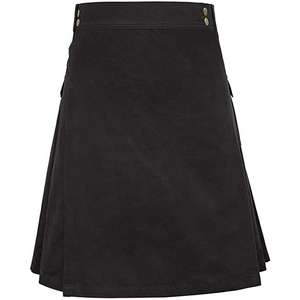 Acrylique et Laine Noir Fashion Jean Kilt - Product Image 4