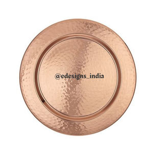 Vevor — plateau de service en métal, plaque de chargeur en métal de styliste indien, plateau de service vente en gros - Product Image 2