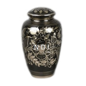 Recuerdo de cenizas, acabado de esmalte púrpura, urnas de cremación, suministros funerarios, cenizas para adultos, urnas de cremación de Metal de latón - Product Image 4