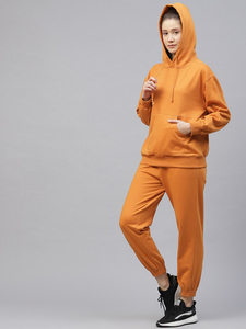 Conjunto de chándal informal de dos piezas para mujer, Sudadera con capucha, Tops, sudadera de cintura media, pantalones largos hasta la rodilla, traje para correr, chándal - Product Image 2