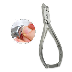 Práctico y duradero Acero inoxidable Luna en forma de pinza de uñas herramienta de extensión de cabello para cortar uñas empaquetadas en bolsa - Product Image 5