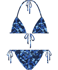 Traje de Baño Bikini Personalizado OEM para Mujer, de Secado Rápido, Dos Piezas, Ropa de Playa de Poliéster con Estampado Digital - Product Image 2