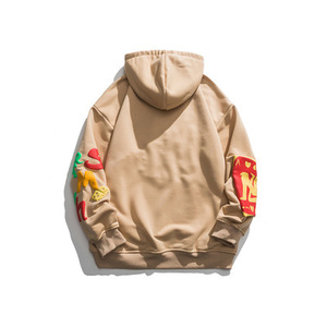 High Street hommes hiver sweat à capuche et pantalons de survêtement nouveau Design 100% coton français éponge épais 3D bouffée broderie conception personnalisée - Product Image 5