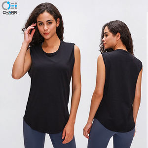 Nouvelle marque de vêtements d'entraînement sexy pour femmes, débardeur uni, dos ouvert, pour la gymnastique et le yoga, vente en gros, - Product Image 3