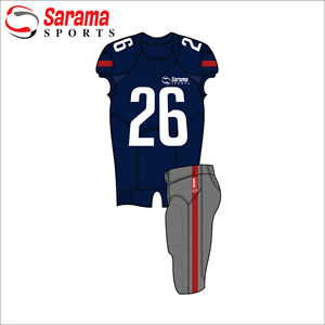 Uniforme de fútbol americano juvenil Diseño personalizado Jersey Sudaderas con capucha Uniformes de fútbol 7v7 Bolsa de lona, - Product Image 1