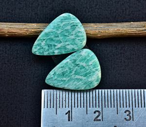 Amazonita-cabujones de amazonita de alta calidad, joyería personalizable, tamaño combinado - Product Image 5