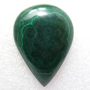 Malachite poire forme pierre précieuse en vrac bonne qualité cabochon uni fabrication de bijoux qualité naturelle incroyable - Product Image 3
