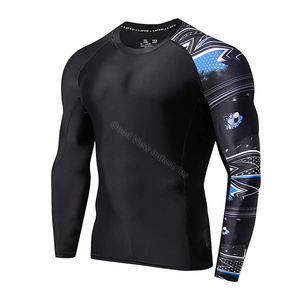 Hot Sale Custom Rash Guard Manufacturer Factory Men Sublimation <b>Printed</b> Rash Guard Gym <b>Surfing</b> Diving Rashguard - Product Image 2