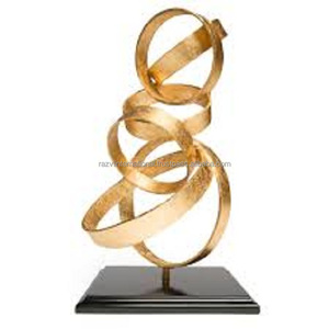 Sculpture de Table abstraite en métal de haute qualité pour salon - Product Image 6