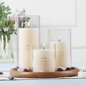Factory direct sale high borosilicate glass candle jar with good price