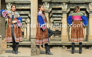 Vintage afgano boda vestidos-alemán monedas de plata-Vintage borlas vestido bohemio-Kuchi-kuchi afgano vestido - Product Image 5