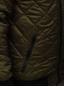 Men's High Street Style Casual Winter Bomber <b>Jacket</b> Custom Color Best Quality <b>Padded</b> Stand Collar for Outdoor Use - Product Image 6