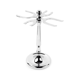 Support de rasage en acier inoxydable de logo personnalisé de haute qualité avec miroir satiné bol de rasage de barbe argentée vente en gros - Product Image 3