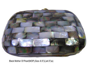 <b>Black</b> Pearl Mother <b>Bag</b> Vintage Evening Purse Custom Color Fashion Acrylic Clutch Pink Purse - Product Image 2