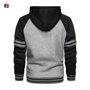 Raglan เสื้อวอร์มผ้าฝ้ายแขนสามส่วนสำหรับผู้ชาย,เสื้อกันหนาวพิมพ์โลโก้แบรนด์ผ้าฟรีซเสื้อคลุมแนวสตรีท - Product Image 6