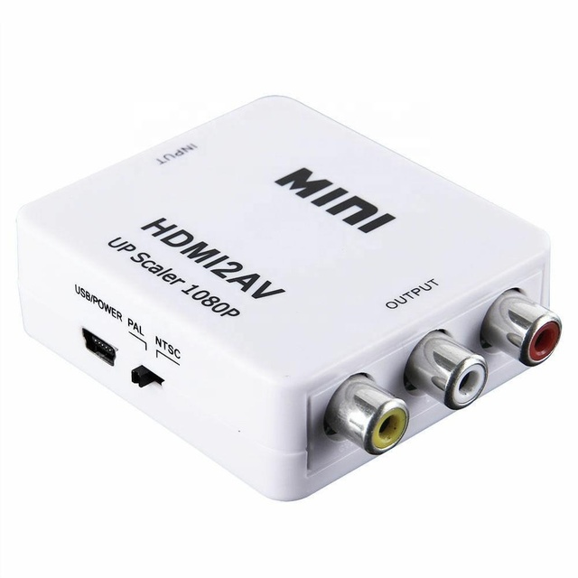 1080P HDMI to AV Composite RCA CVBS Video Audio Output Switch Signal Converter Rca Splitter