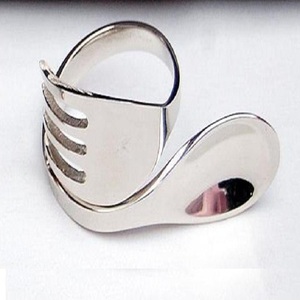 Anneaux de serviette en laiton, cuivre et argent plaqué métal - Product Image 1