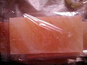 Natural del Himalaya 12 \ "X 6 \" X 1,5 \ "Placa de bloque de sal Ecológico Estilo de amor Tallado BBQ Azulejos de sal para cocinar Servir abrasador - Product Image 5