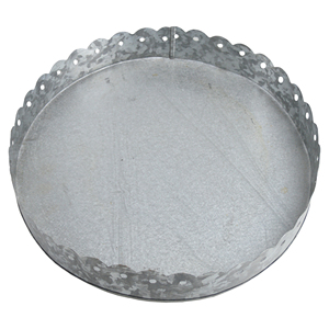 Juego de bandejas de metal galvanizado con decoración hecha a mano, diseño de tema informal, bandeja para servir alimentos con acabado estándar - Product Image 3
