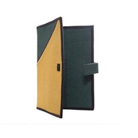 Porte-documents pliable en jute biologique, avec fermeture éclair, imprimé promotionnel, en feutre écologique, fournitures de bureau