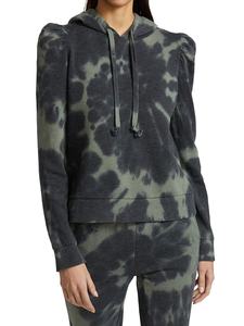 Best Selling Women's Tie Dye Pullover Hoodie Long Breathable Anti-Shrink Custom OEM Sweatshirt Winter Latest Fashion in <b>Black</b> - Product Image 3