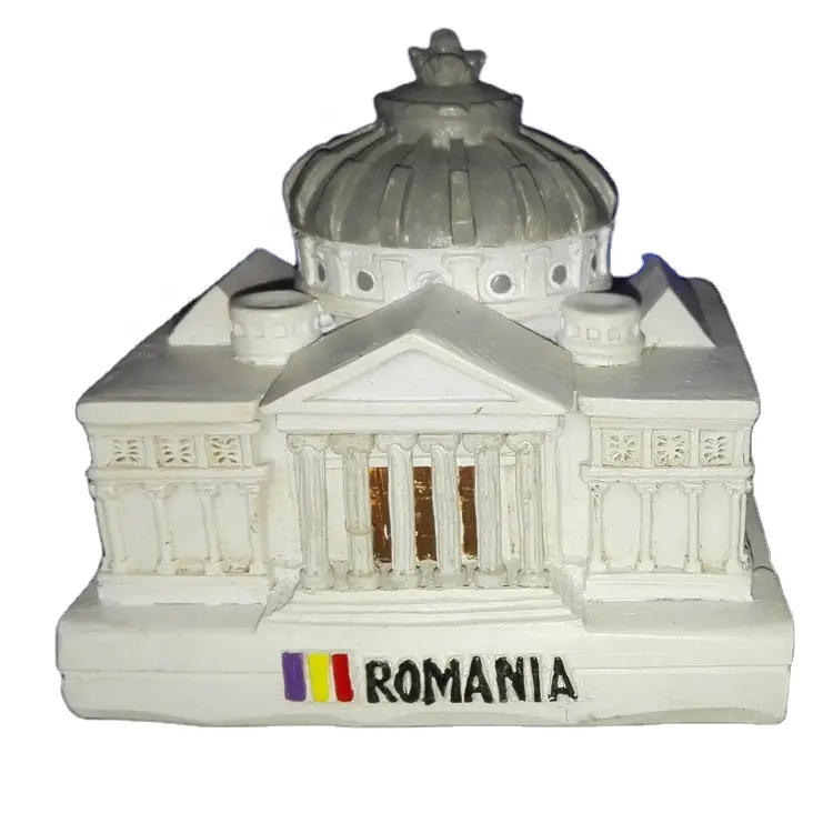 famous 3D building decorative Romania resin miniature souvenir building