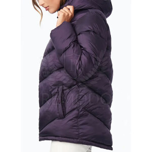 Chaqueta a la moda para mujer, de invierno, brillante - Product Image 4