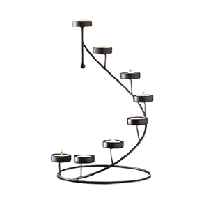 Portavelas de Metal de 5 brazos hecho a mano, diseño fabuloso, tamaño y forma personalizados, portavelas para uso de vajilla - Product Image 2