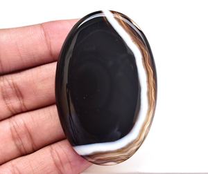 Cabochon en Agate banderole, perles de pierres précieuses naturelles, en vrac, meilleure vente - Product Image 1