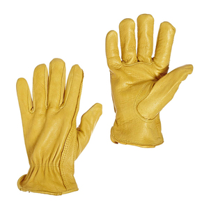 Offre Spéciale Bonne Conception Hommes utilisent Plein Doigt De peau de Vache Gants de Conduite En Cuir Avec Logo Personnalisé - Product Image 3
