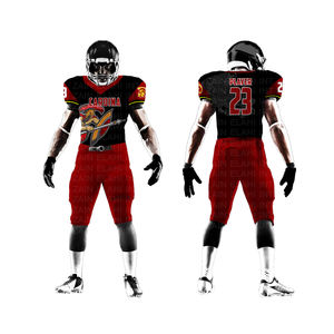 Maillots de football américain OEM personnalisés en gros, maillots d'entraînement par sublimation, uniformes respirants, grandes tailles pour adultes - Product Image 3