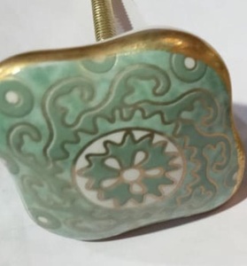 Tiradores de puerta de cerámica Vintage, tiradores de cajón cromados multidiseñados para dormitorio, uso de Hotel al aire libre para cocina, sala de estar, Bar en casa - Product Image 6