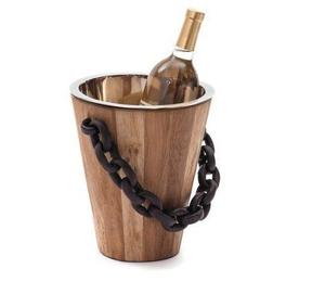 Seau à glace en cuivre Design à la mode et tendance, bac à vin, bride à glace élégante en acier inoxydable, pour le Champagne - Product Image 2