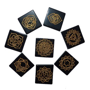 Wholesale Natural 7 Chakra Stone <b>Sets</b> Custom Gem <b>Crystals</b> Healing Semi-Precious Agate Chakra Pyramids Gifts Crafts - Product Image 4