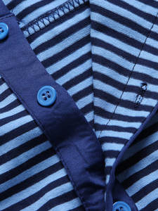 ชุดนอนวันพีซลายทางสำหรับผู้ใหญ่แบบใหม่ สวมใส่สบาย ระบายอากาศได้ดี ไซส์ใหญ่พิเศษ สำหรับผู้ชาย - Product Image 4