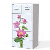 Armoire de Rangement en Plastique Tabi L, Prix de Gros Vietnamien, Commode Tiroirs pour Enfants en Plastique, Penderie Tabi L en Plastique