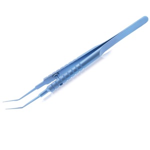 Forceps Capsulorhexis UTRATA certifié CE de vente chaude 11mm de long pointe en forme de Cystotome délicat titane coudé - Product Image 1