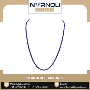 Cuentas de Zafiro Natural Microfacetadas, Hilos de Corindón Pulidos a Mano, Brillantes, para Diseño de Joyería Fina Moderna - Product Image 2