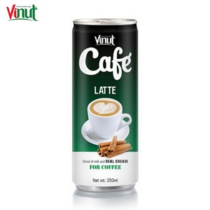 Café Molido Arábica de Tueste Medio Personalizable VINUT de 250 ml, Lata Delgada para Adelgazar, Latte con Sabor Natural, Muestra Gratuita, Directo de Fábrica - Product Image 1