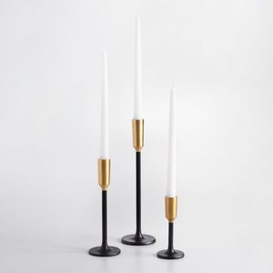 Moderno elegante Brassworld India hecho a mano Metal de tres niveles soporte de vela forma cónica para el hogar Ins-inspirado Decoración - Product Image 5