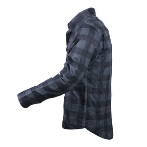 Camisa de motorista para hombre, camisa de manga larga de franela suave blindada para montar en moto - Product Image 3