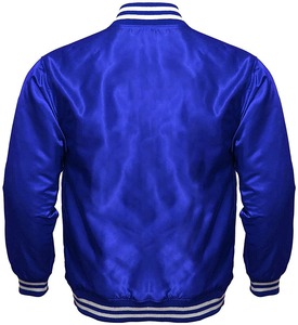 Veste en Satin pour homme, blouson d'hiver en polyester, manches raglan, décontracté, haute qualité, OEM - Product Image 4