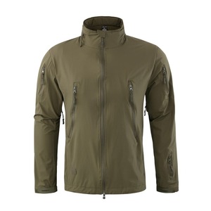Chaqueta de pesca Softshell de camuflaje táctico personalizada para hombre, abrigo impermeable de combate para senderismo de invierno con decoración de patrón - Product Image 5