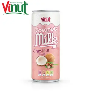 320ml VINUT Can (Tinned) Chestnut flavor Coconut milk Suppliers And Manufacturers Free Design Your Label Fresh